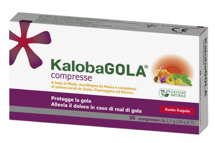 KALOBAGOLA 20 COMPRESSE FRAGOLA - Farmacianuova.eu