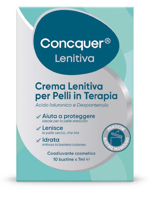CONCQUER CREMA LENITIVA 10 BUSTINE DA 7 ML - Farmacianuova.eu