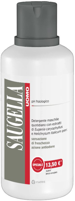 SAUGELLA UOMO DETERGENTE 500 ML TAGLIO PREZZO - Farmacianuova.eu