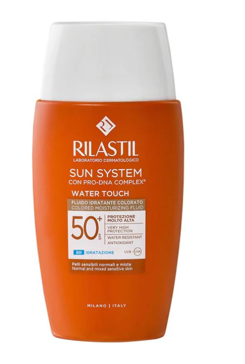 RILASTIL SUN SYSTEM WATER TOUCH COLOR FLUIDO SPF50+ 50 ML - Farmacianuova.eu