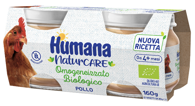 HUMANA OMOGENEIZZATO POLLO BIOLOGICO 2 PEZZI 80 G - Farmacianuova.eu