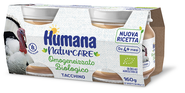 HUMANA OMOGENEIZZATO TACCHINO BIO 2 VASETTI DA 80 G - Farmacianuova.eu