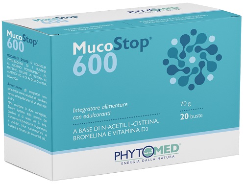 MUCOSTOP 600MG 20 BUSTINE DA 3,5 G - Farmacianuova.eu