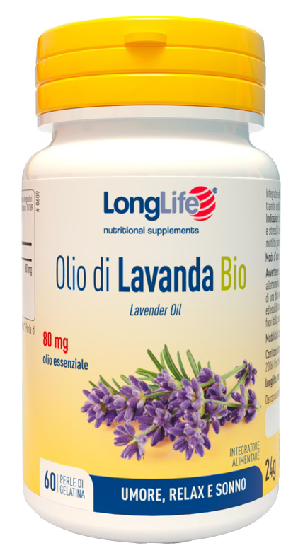 LONGLIFE OLIO DI LAVANDA BIO 60 PERLE DI GELATINA - Farmacianuova.eu