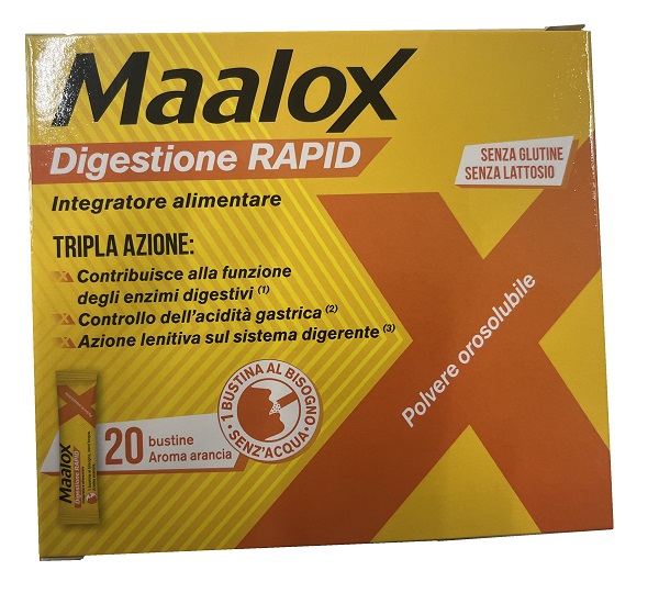 MAALOX DIGESTIONE RAPID 20 BUSTINE DA 2 G - Farmacianuova.eu
