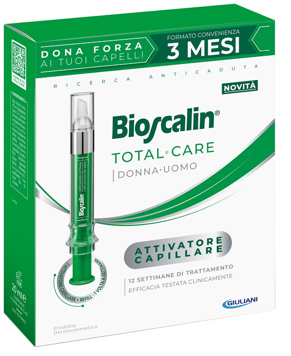 BIOSCALIN TOTAL CARE ATTIVATORE CAPILLARE 2 APPLICATORI MULTIDOSE X 10 ML - Farmacianuova.eu