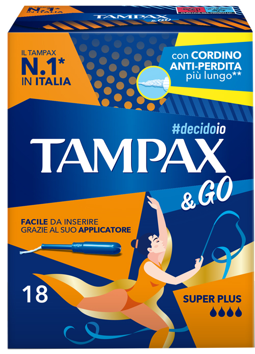 TAMPAX &GO SUPER PLUS 18 PEZZI - Farmacianuova.eu