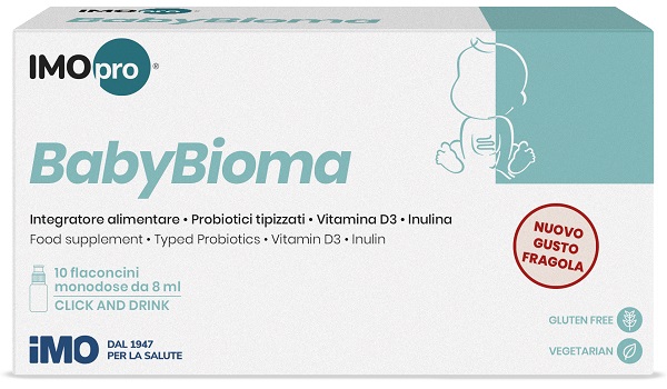 IMOPRO BABYBIOMA FRAGOLA 10 FLACONCINI 8 ML - Farmacianuova.eu