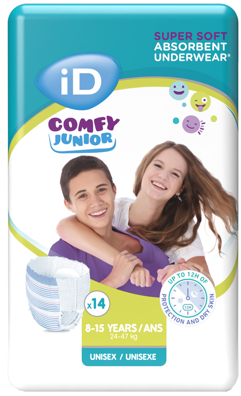 PANNOLINO MUTANDINA ID COMFY PANTS NIGHT 24-47 KG 8-15 ANNI SMALL 14 PEZZI - Farmacianuova.eu