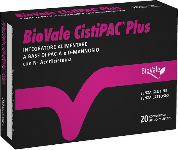 BIOVALE CISTIPAC PLUS 20 COMPRESSE ACIDO RESISTENTI 1,2 G - Farmacianuova.eu