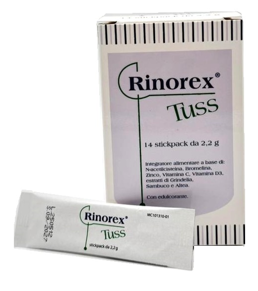 RINOREX TUSS 14 STICKPACK DA 2,2 G - Farmacianuova.eu