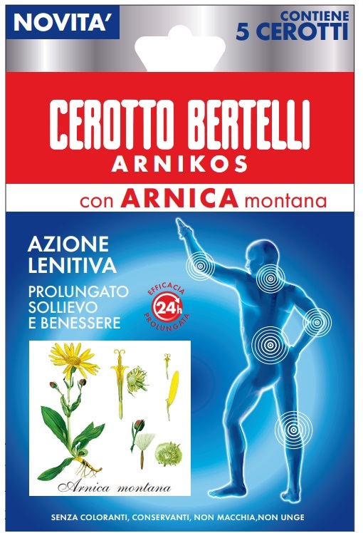 BERTELLI CEROTTO ARNIKOS CON ARNICA MONTANA 5 PEZZI - Farmacianuova.eu