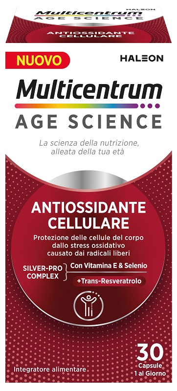 MULTICENTRUM AGE SCIENCE ANTIOSSIDANTE CELLULARE 30 CAPSULE - Farmacianuova.eu