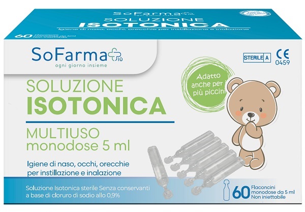SOLUZIONE SALINA 0,9% 60 FLACONI 5 ML SOFARMAPIU' - Farmacianuova.eu