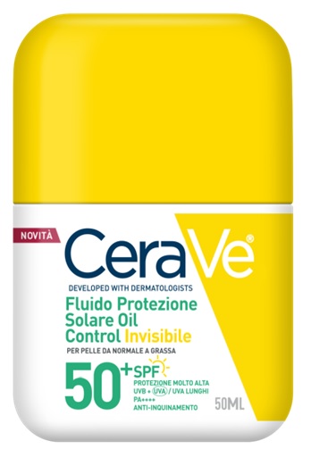 CERAVE FLUIDO PROTEZIONE SOLARE OIL CONTROL INVISIBILE SPF50+ 50 ML - Farmacianuova.eu