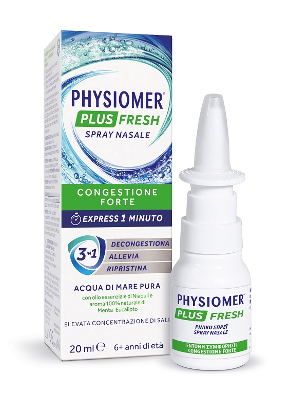 SPRAY NASALE PHYSIOMER PLUS FRESH 20 ML - Farmacianuova.eu