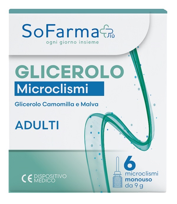 GLICEROLO MICROCLISMI ADULTI 9 G 6 PEZZI SOFARMAPIU' - Farmacianuova.eu