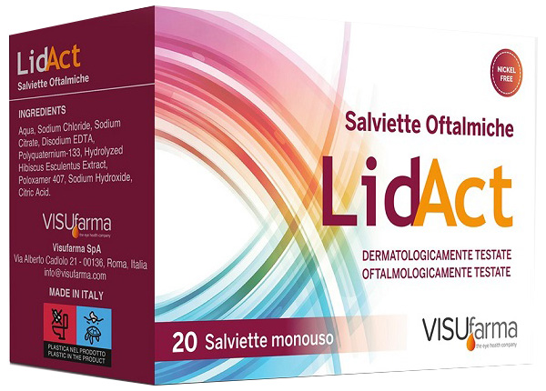 LIDACT SALVIETTE OFTALMICHE PERIOCULARI MONOUSO 20 PEZZI - Farmacianuova.eu