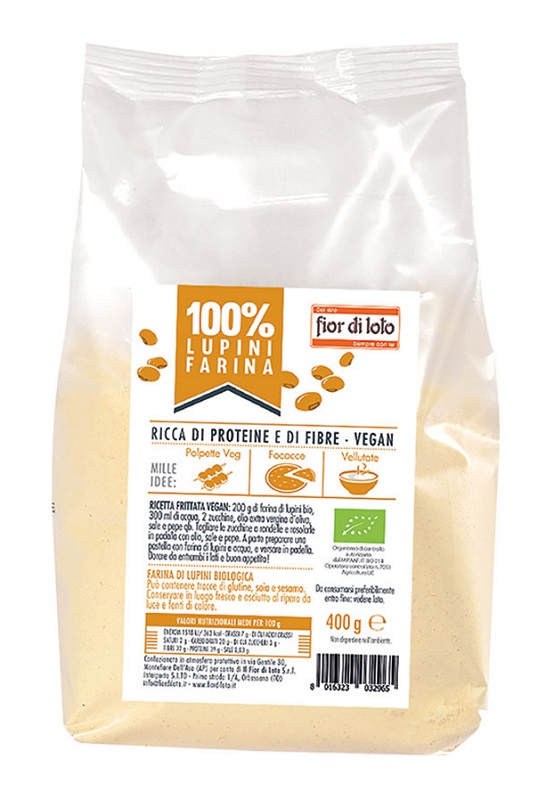 FIOR DI LOTO FARINA DI LUPINI BIO 400 G - Farmacianuova.eu