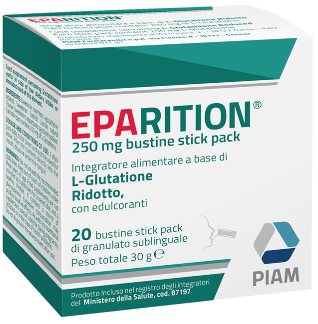 EPARITION 20 BUSTINE STICK PACK DA 250 MG DI GRANULATO SUBLINGUALE - Farmacianuova.eu