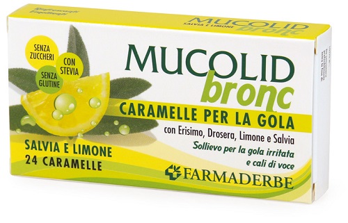 MUCOLID BRONC SALVIA & LIMONE 24 CARAMELLE - Farmacianuova.eu