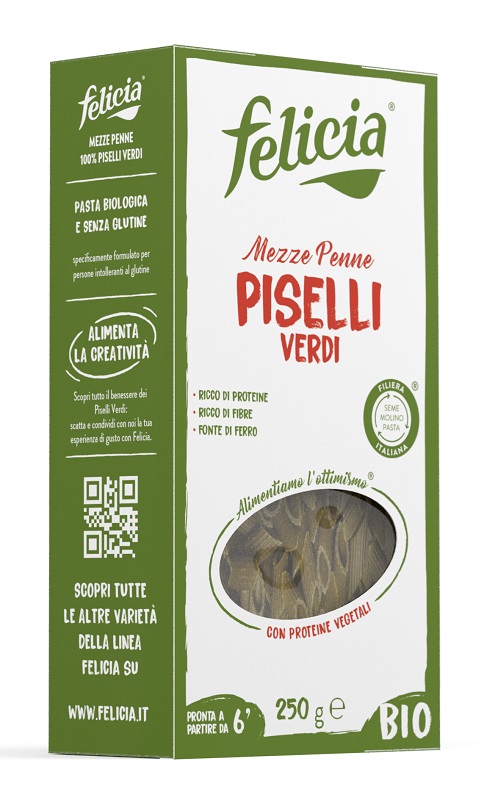 FELICIA BIO MEZZE PENNE PISELLI VERDI 250 G - Farmacianuova.eu