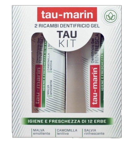 TAU MARIN DENTIFRICIO RINFRESCANTE RICARICA TAU KIT 2X20ML - Farmacianuova.eu