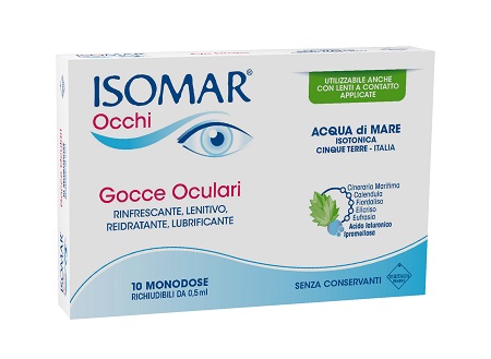 ISOMAR OCCHI GOCCE OCULARI ALL'ACIDO IALURONICO 0,20% 10 FLACONCINI - Farmacianuova.eu