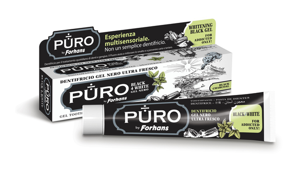 DENTIFRICIO FORHANS GEL BLACK4WHITE - Farmacianuova.eu