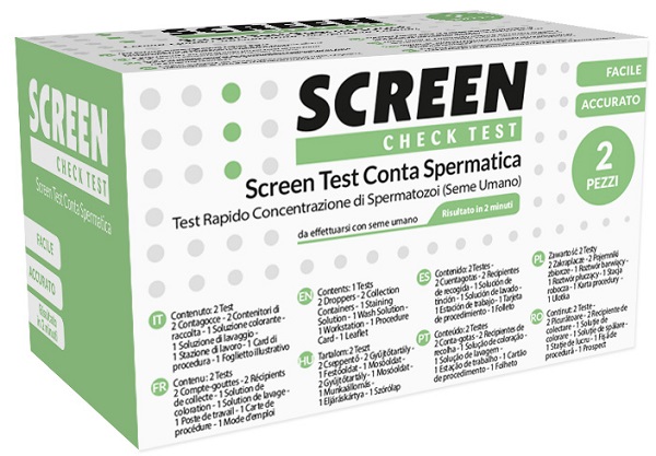 SCREEN TEST CONTA SPERMATICA SCREEN 2 PEZZI - Farmacianuova.eu