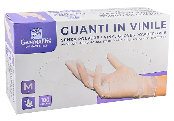 GUANTI VINILE SENZA POLVERE MEDIUM 100 PEZZI - Farmacianuova.eu