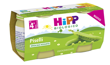 HIPP BIO OMOGENEIZZATO PISELLI 2X80 G - Farmacianuova.eu