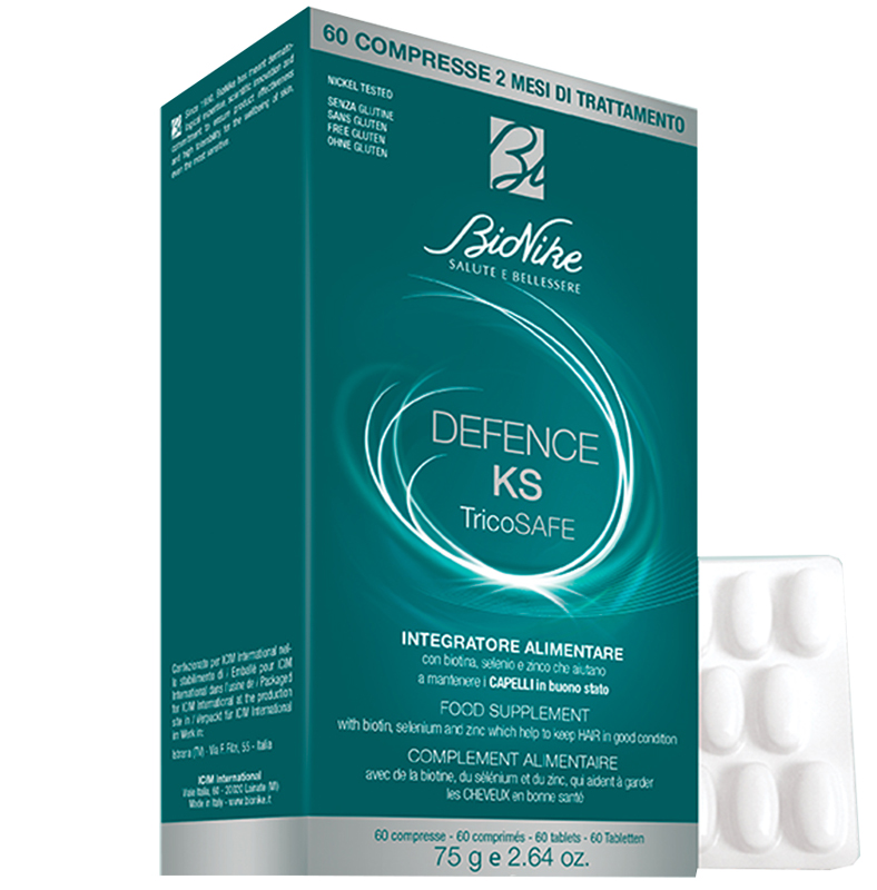 DEFENCE KS TRICOSAFE 60 COMPRESSE - Farmacianuova.eu