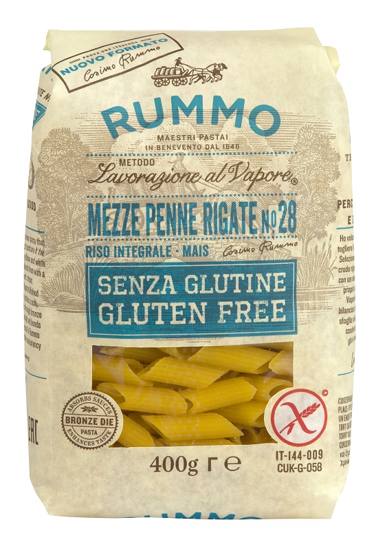 RUMMO MEZZE PENNE RIGATE N28 RISO INTEGRALE E MAIS 400 G - Farmacianuova.eu