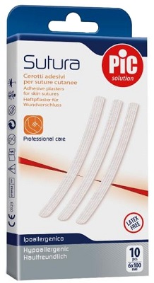 CEROTTO PER SUTURA PIC SOLUTION 6 X 100 MM 10 PEZZI - Farmacianuova.eu
