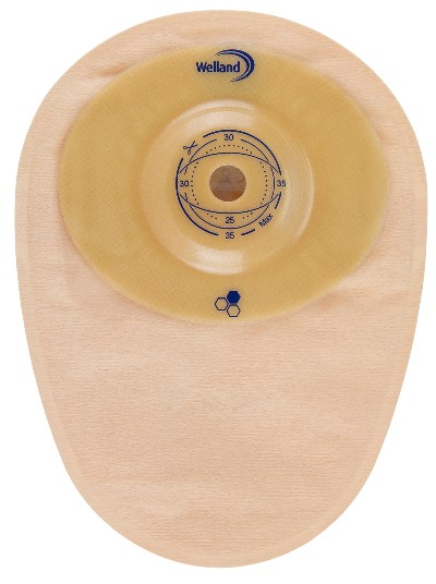 SACCA PER COLOSTOMIA WELLAND AURUM PROFILE COLO MIDI OPACA PRETAGLIATA DIAMETRO 35 MM INIZIO CONVESSITA' 35 MM 10 PEZZI - Farmacianuova.eu
