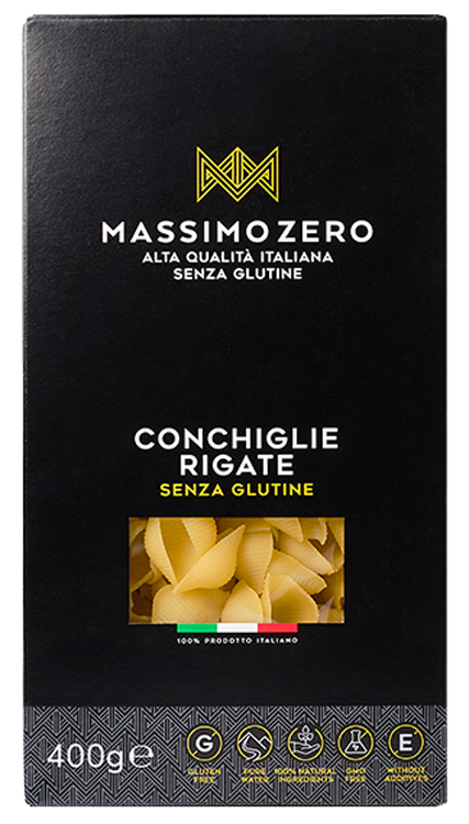 MASSIMO ZERO CONCHIGLIE RIGATE 400 G - Farmacianuova.eu