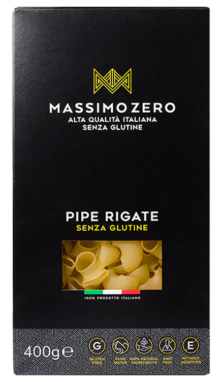MASSIMO ZERO PIPE RIGATE 400 G - Farmacianuova.eu