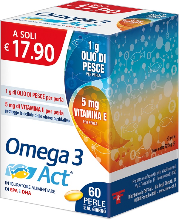 OMEGA 3 ACT 1 G + VITAMINA E 60 PERLE - Farmacianuova.eu