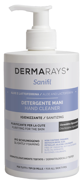 DERMARAYS SANIFIL DETERGENTE MANI IGIENIZZANTE ALOE E LATTOFERRINA 500 ML - Farmacianuova.eu
