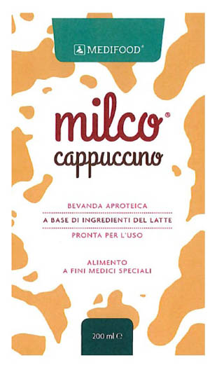 MEDIFOOD MILCO BEVANDA APROTEICA CAPPUCCINO 6 X 200 ML - Farmacianuova.eu