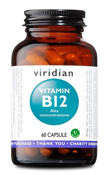 VIRIDIAN VITAMIN B12 HIGH POTENCY 60 CAPSULE VIRIDIAN VITAMINA B12 ALTA CONCENTRAZIONE - Farmacianuova.eu