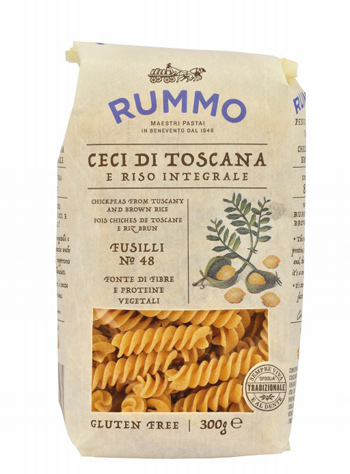 RUMMO FUSILLI N 48 CECI DI TOSCANA E RISO INTEGRALE 300 G - Farmacianuova.eu