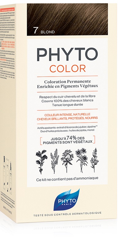 PHYTOCOLOR 7 BIONDO 1 LATTE + 1 CREMA + 1 MASCHERA + 1 PAIO DI GUANTI - Farmacianuova.eu