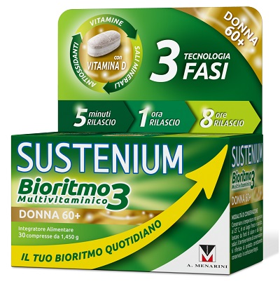 SUSTENIUM BIORITMO3 DONNA 60+ 30 COMPRESSE - Farmacianuova.eu
