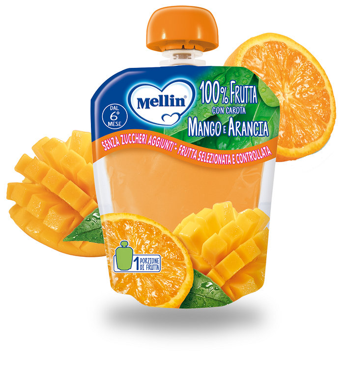 MELLIN POUCH ARANCIA MANGO 90 G - Farmacianuova.eu