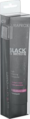 CURAPROX BLACK IS WHITE DENTIFRICI SBIANCANTI 1 DENTIFRICIO DA 90ML + 1 SPAZZOLINO - Farmacianuova.eu