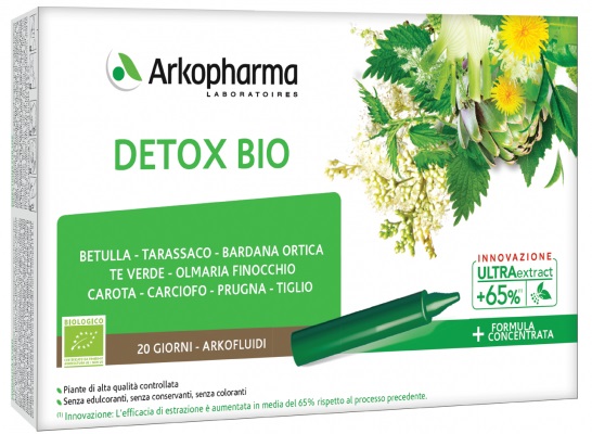 ARKOFLUIDI ULTRA SUONI DETOX BIO 20 FIALE - Farmacianuova.eu