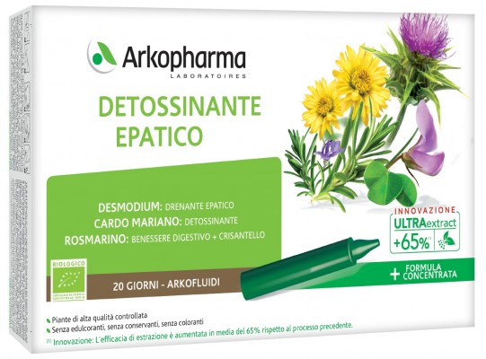 ARKOFLUIDI ULTRA SUONI DETOSSINANTE EPATICO 20 FIALE - Farmacianuova.eu