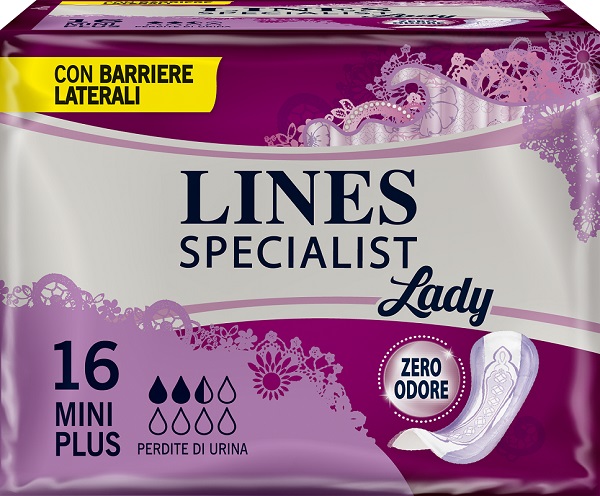LINES SPECIALIST PANNOLONE MINI PLUS FARMA 16 PEZZI - Farmacianuova.eu